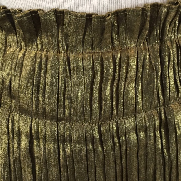 NWT Shimmer Pleated Mini Skirt - Picture 3 of 5